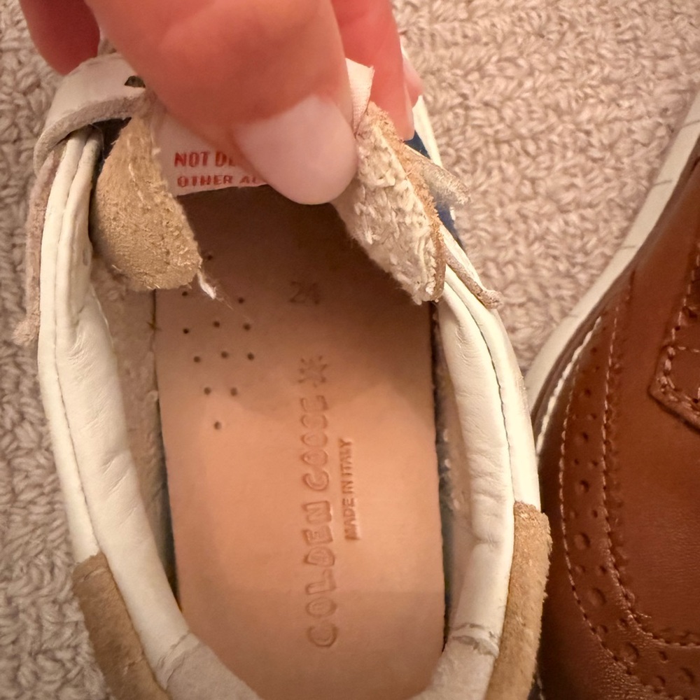 Golden Goose Kids Sneakers - White and Tan - Picture 5 of 5